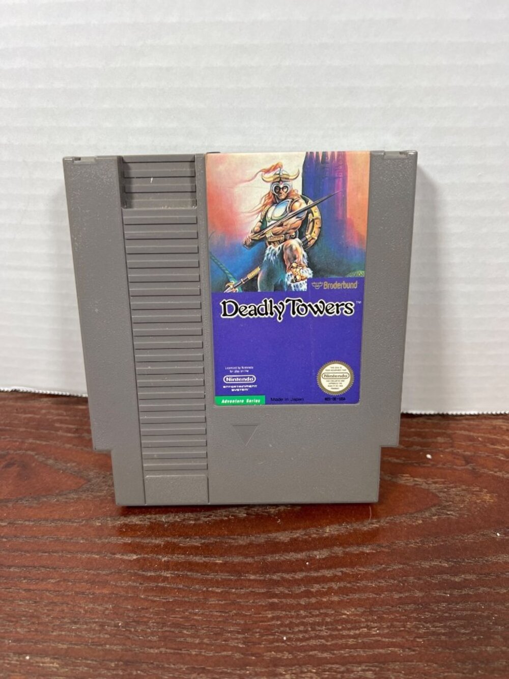 Deadly Towers NES Game Cartridge  Classic Nintendo Adventure 1987 Tested